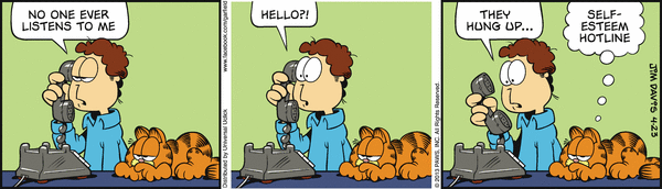 Komiksy garfield - komiks z dnia 23/04/2013