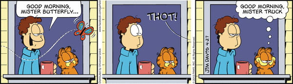 Komiksy garfield - komiks z dnia 27/04/2013