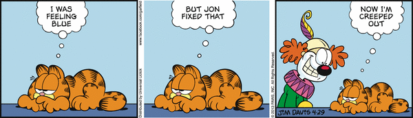 Komiksy garfield - komiks z dnia 29/04/2013