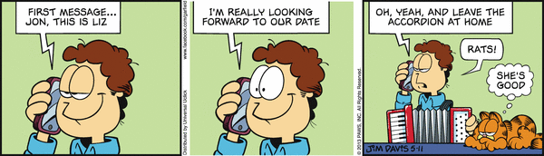 Komiksy garfield - komiks z dnia 11/05/2013