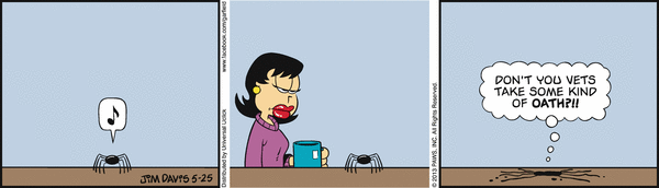 Komiksy garfield - komiks z dnia 25/05/2013