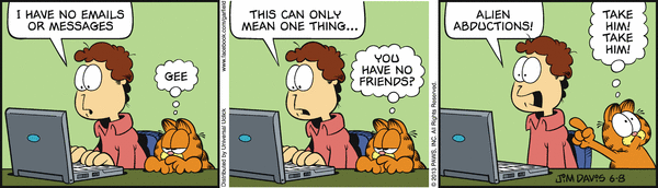 Komiksy garfield - komiks z dnia 08/06/2013