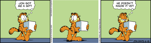 Komiksy garfield - komiks z dnia 18/06/2013