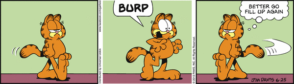 Komiksy garfield - komiks z dnia 25/06/2013