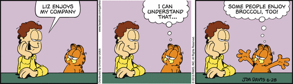 Komiksy garfield - komiks z dnia 28/06/2013