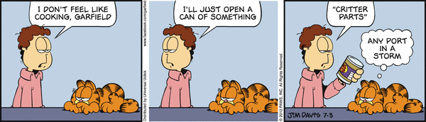 Komiksy garfield - komiks z dnia 03/07/2013