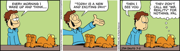 Komiksy garfield - komiks z dnia 05/07/2013