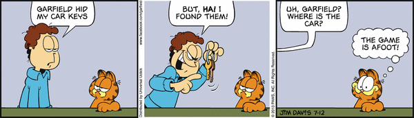 Komiksy garfield - komiks z dnia 12/07/2013