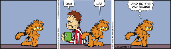Komiksy garfield - komiks z dnia 15/07/2013