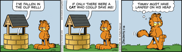 Komiksy garfield - komiks z dnia 16/07/2013