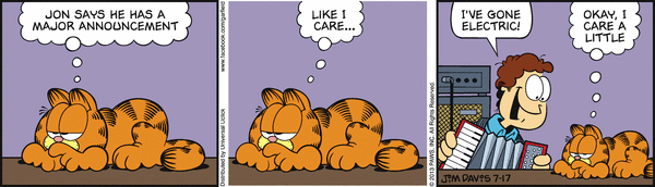 Komiksy garfield - komiks z dnia 17/07/2013