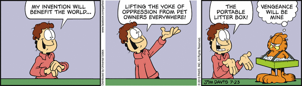 Komiksy garfield - komiks z dnia 23/07/2013