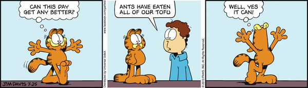 Komiksy garfield - komiks z dnia 25/07/2013