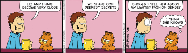 Komiksy garfield - komiks z dnia 26/07/2013