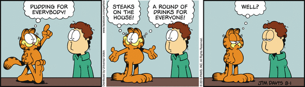Komiksy garfield - komiks z dnia 01/08/2013