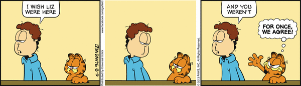 Komiksy garfield - komiks z dnia 09/08/2013