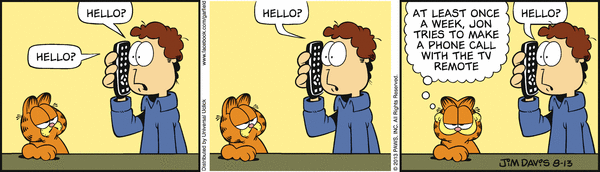 Komiksy garfield - komiks z dnia 13/08/2013