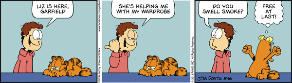 Komiksy garfield - komiks z dnia 16/08/2013
