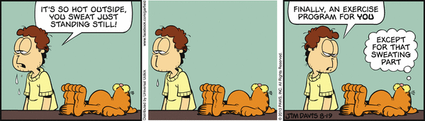 Komiksy garfield - komiks z dnia 19/08/2013