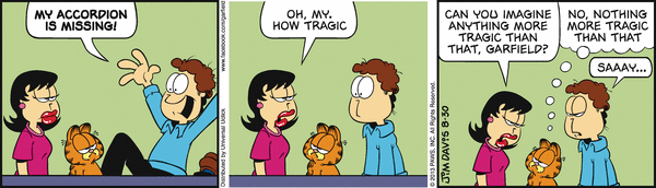 Komiksy garfield - komiks z dnia 30/08/2013