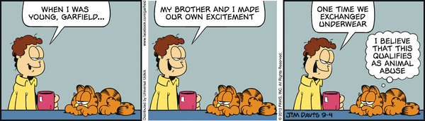 Komiksy garfield - komiks z dnia 04/09/2013