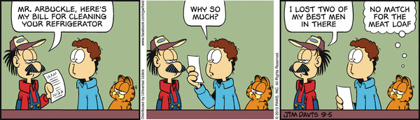 Komiksy garfield - komiks z dnia 05/09/2013