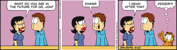 Komiksy garfield - komiks z dnia 20/09/2013