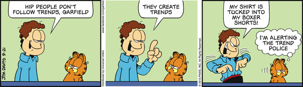 Komiksy garfield - komiks z dnia 21/09/2013