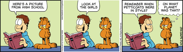 Komiksy garfield - komiks z dnia 24/09/2013