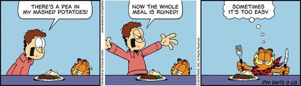 Komiksy garfield - komiks z dnia 28/09/2013