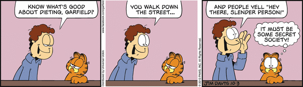 Komiksy garfield - komiks z dnia 03/10/2013