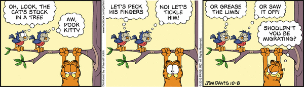 Komiksy garfield - komiks z dnia 08/10/2013