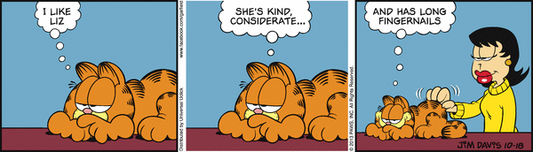 Komiksy garfield - komiks z dnia 18/10/2013