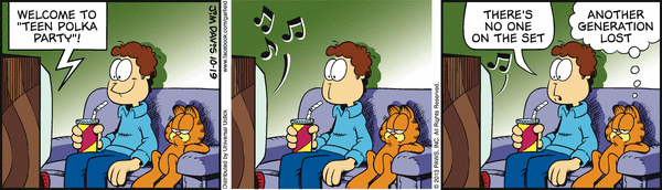 Komiksy garfield - komiks z dnia 19/10/2013