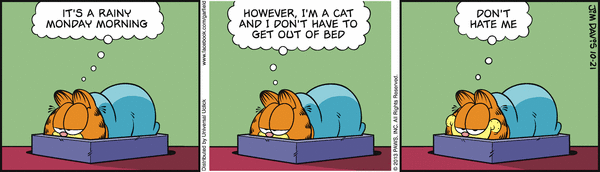 Komiksy garfield - komiks z dnia 21/10/2013