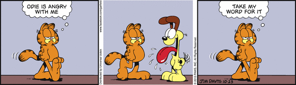 Komiksy garfield - komiks z dnia 23/10/2013