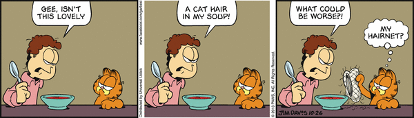 Komiksy garfield - komiks z dnia 26/10/2013