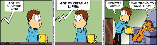 Komiksy garfield - komiks z dnia 28/10/2013