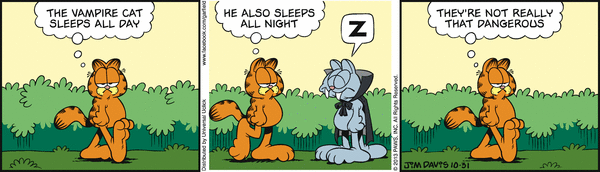 Komiksy garfield - komiks z dnia 31/10/2013