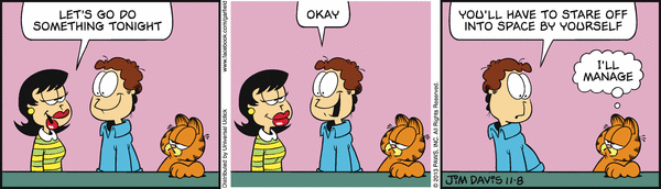 Komiksy garfield - komiks z dnia 08/11/2013