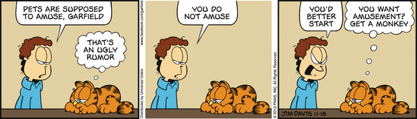 Komiksy garfield - komiks z dnia 18/11/2013