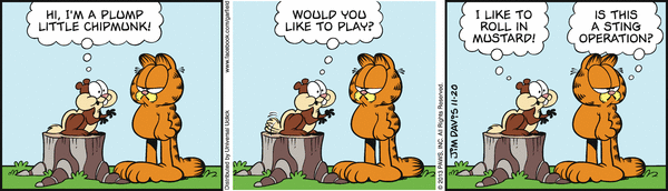 Komiksy garfield - komiks z dnia 20/11/2013