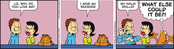 Komiksy garfield - komiks z dnia 22/11/2013