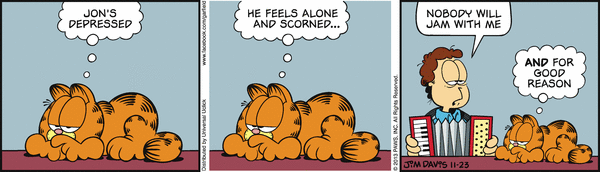 Komiksy garfield - komiks z dnia 23/11/2013