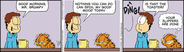 Komiksy garfield - komiks z dnia 25/11/2013