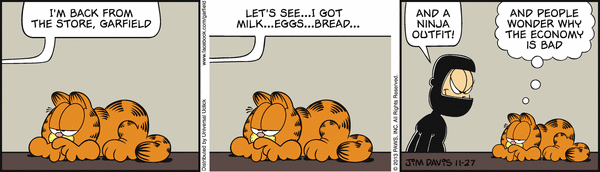 Komiksy garfield - komiks z dnia 27/11/2013