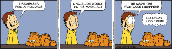 Komiksy garfield - komiks z dnia 28/11/2013