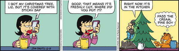 Komiksy garfield - komiks z dnia 09/12/2013