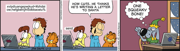Komiksy garfield - komiks z dnia 12/12/2013