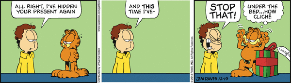 Komiksy garfield - komiks z dnia 19/12/2013